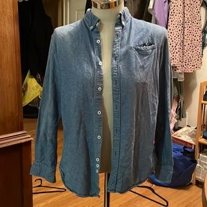 VOY denim long sleeve button down